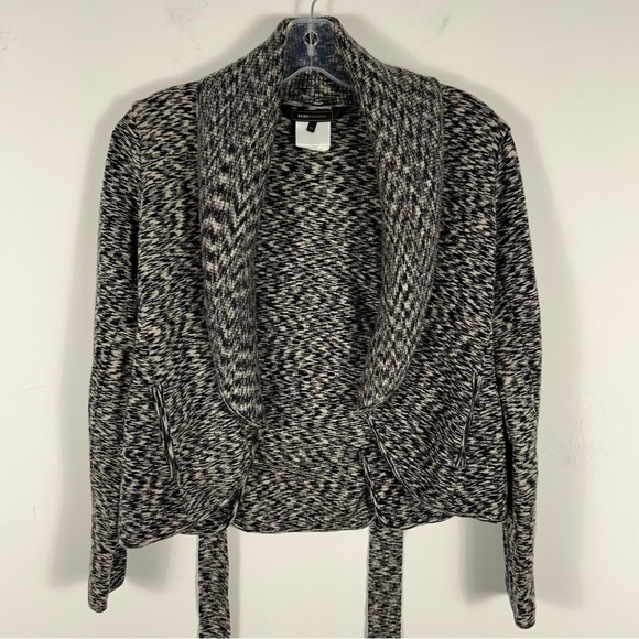BCBGMaxAzria Black and Gray Cardigan Wrap Sweater XS - Picture 1 of 9